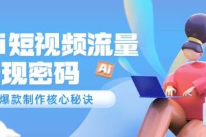 Ai短视频流量密码，爆款制作核心秘诀，120万案例深度解析