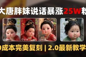AI大唐胖贵妃说话2.0，40条视频暴涨40w粉，附独家变现攻略