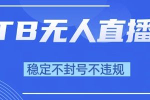 2025年TB无人直播带货10.0，全新技术，不违规，不封号，纯小白操作，日入1k【揭秘】