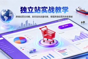 独立站实战教学，跨境经营全攻略，助您告别流量依赖，掌握跨境经营的终极奥