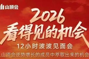 2026看得见的机会，剖析十几个实战案例，可直接抄作业，再优化迭代，内容超全，干货满满