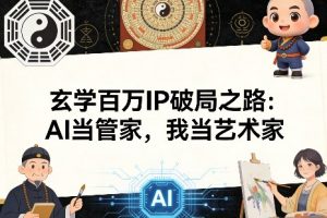 玄学百万IP破局之路：AI当管家，我当艺术家