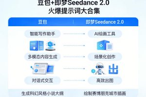豆包+即梦Seedance 2.0,市面上卖的比较火爆的提示词大合集
